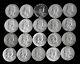 Roll (20 Coins) Franklin Half Dollars 90% Silver (1949-63) Lot B75