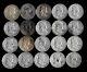 Roll (20) Franklin Half Dollars 90% Silver (worn/damaged/cull) Lot C63