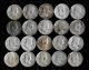 Roll (20) Franklin Half Dollars 90% Silver (worn/damaged/cull) Lot C64