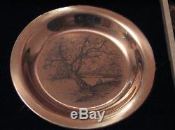 SILVER. 925 James Wyeth Along the Brandywine Plate 1972