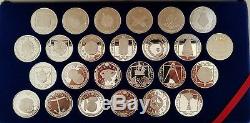 SILVER COINS 925. Coins of the Caribbean 25 PROOF COINS BULLION TREASURE