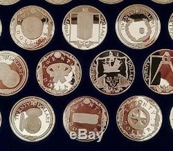 SILVER COINS 925. Coins of the Caribbean 25 PROOF COINS BULLION TREASURE