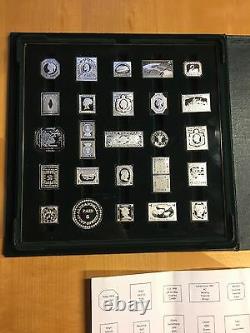 SILVER PROOFS of Worlds Greatest Stamps International Society of Postmasters