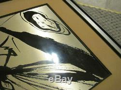 Salvador Dali Etched Sterling Silver, Sombra Sobre La Playa 1977 Franklin Mint