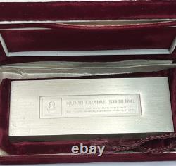 Scarce 10,000 Grain Sterling Silver Bar Franklin Mint