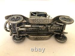 Set of 12 Franklin Mint Highly Detailed Sterling Silver Cars Models, 2,093 grams