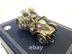 Set of 12 Franklin Mint Highly Detailed Sterling Silver Cars Models, 2,093 grams