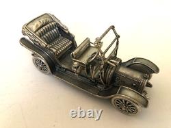 Set of 12 Franklin Mint Highly Detailed Sterling Silver Cars Models, 2,093 grams