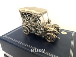 Set of 12 Franklin Mint Highly Detailed Sterling Silver Cars Models, 2,093 grams