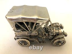 Set of 12 Franklin Mint Highly Detailed Sterling Silver Cars Models, 2,093 grams