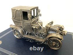 Set of 12 Franklin Mint Highly Detailed Sterling Silver Cars Models, 2,093 grams
