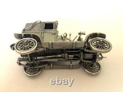 Set of 12 Franklin Mint Highly Detailed Sterling Silver Cars Models, 2,093 grams