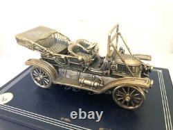 Set of 12 Franklin Mint Highly Detailed Sterling Silver Cars Models, 2,093 grams