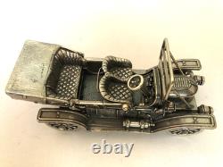 Set of 12 Franklin Mint Highly Detailed Sterling Silver Cars Models, 2,093 grams