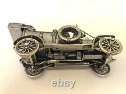 Set of 12 Franklin Mint Highly Detailed Sterling Silver Cars Models, 2,093 grams