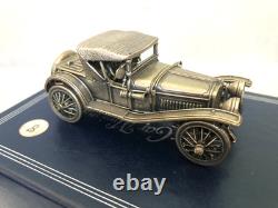 Set of 12 Franklin Mint Highly Detailed Sterling Silver Cars Models, 2,093 grams