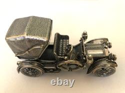 Set of 12 Franklin Mint Highly Detailed Sterling Silver Cars Models, 2,093 grams