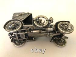 Set of 12 Franklin Mint Highly Detailed Sterling Silver Cars Models, 2,093 grams