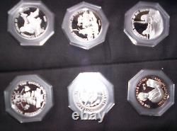 Set of 15 Indian Tribal Series with Silver medallions signed and numbered