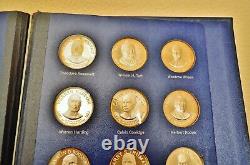 Set of 36 Franklin Mint 925 Sterling Silver Treasury Of Presidential Medals