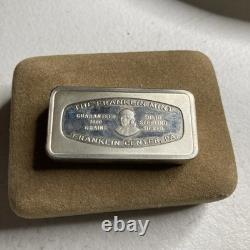 Silver 1971 Augusta Georgia Railroad Bank & Trust Franklin Mint Art Bar