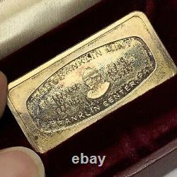 Silver 1971 Augusta Georgia Railroad Bank & Trust Franklin Mint Art Bar-65.43g