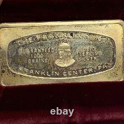 Silver 1971 Augusta Georgia Railroad Bank & Trust Franklin Mint Art Bar-65.43g