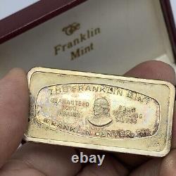 Silver 1971 Augusta Georgia Railroad Bank & Trust Franklin Mint Art Bar-65.43g