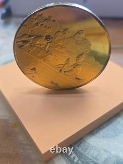Silver 2 OZ Medal Franklin Mint 100 Greatest Masterpieces FUR TRADERS o MISSOURI