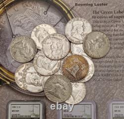 Silver 8 coins Random Dates & Mint Marks Franklin Half Dollar's TP-6921