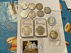 Silver 90% Coins &. 999 Coins/Bars 7 Silver Dollars & 8+ ounces. 999/Sterling