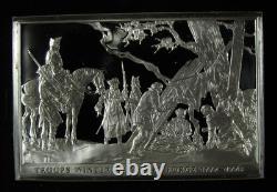 Silver. 925 Bicentennial History Troops Winter at Valley Forge 750 grains