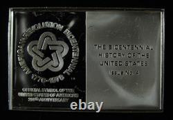 Silver. 925 Bicentennial History Troops Winter at Valley Forge 750 grains