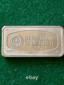 Silver Bar, 1,000 Grains First National Bank of Santa Fe TD3