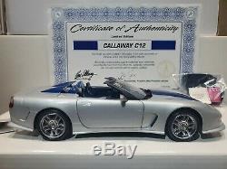 Silver/Blue Callaway C12 LS1/440 Corvette Ltd Ed only 599 Franklin Mint 124