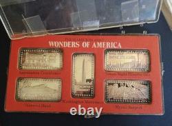 Silver Coins Wonders Of America Franklin Mint Set #5 1974