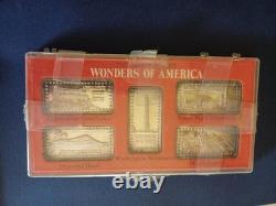 Silver Coins Wonders Of America Franklin Mint Set #5 1974