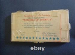Silver Coins Wonders Of America Franklin Mint Set #5 1974