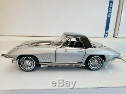 Silver Pearl 1967 Corvette 427/390 Conv/Hardtop #111/435 Franklin Mint 124