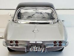 Silver Pearl 1967 Corvette 427/390 Conv/Hardtop #111/435 Franklin Mint 124