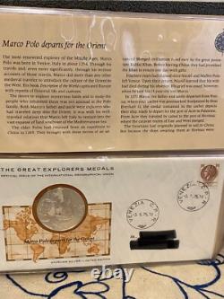 Silver Proof Coins The Great Explorers Medals Volume 1 25 Issues