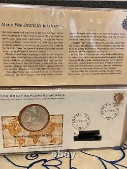 Silver Proof Coins The Great Explorers Medals Volume 1 25 Issues