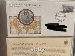 Silver Proof Coins The Great Explorers Medals Volume 2 25 Issues