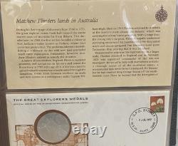 Silver Proof Coins The Great Explorers Medals Volume 2 25 Issues