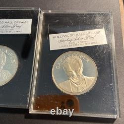 Silver coins Franklin Mint. 1971 Hollywood Stars(2)