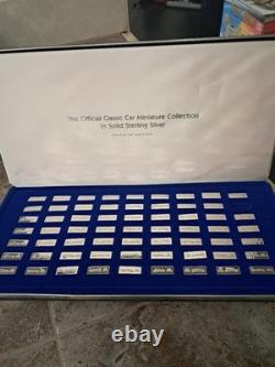 Solid Sterling Silver Franklin Mint Official Classic Car Miniature Collection