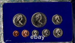 Solomon Islands 1983 Franklin Mint Specimen Set of 8 Coins With Silver WithPaperwork