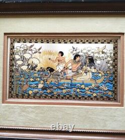 Song of the golden Nile by Kinuko. 24k Egyptian Art By Franklin Mint WithCOA