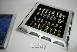 Star Trek 25th Anniversary Chess Game Set Vintage 1991 Franklin Mint Silver