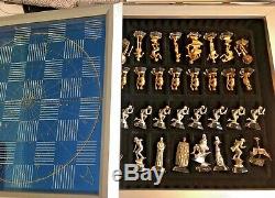 Star Trek 25th Anniversary Chess Set -FRANKLIN MINT SILVER